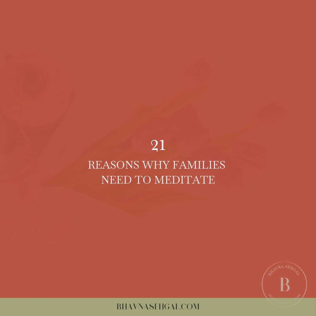 reasons for families to meditate
